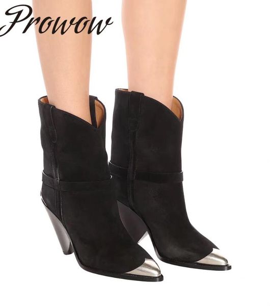 ollymurs suede leather pointed toe midcalf boots designer khaki spikle high heel boots shoes women, Black
ollymurs suede leather pointed toe midcalf boots designer khaki spikle high heel boots shoes women, Black