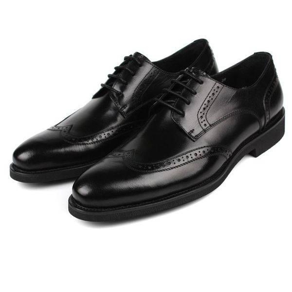 leather shoes wear leather shoes pure wedding genuine work banquet wear men's lace-up round toe formal, Black
leather shoes wear leather shoes pure wedding genuine work banquet wear men's lace-up round toe formal, Black