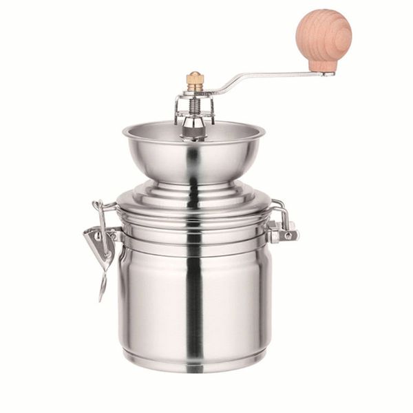 portable stainless steel adjustable manual coffe grinder household coffee bean mill kitchen tools q0109
portable stainless steel adjustable manual coffe grinder household coffee bean mill kitchen tools q0109