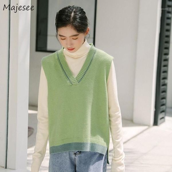 womens vests plus size 3xl v-neck patchwork college style students all-match casual oversize knitted sweaters trendy harajuku1, Black;white
womens vests plus size 3xl v-neck patchwork college style students all-match casual oversize knitted sweaters trendy harajuku1, Black;white