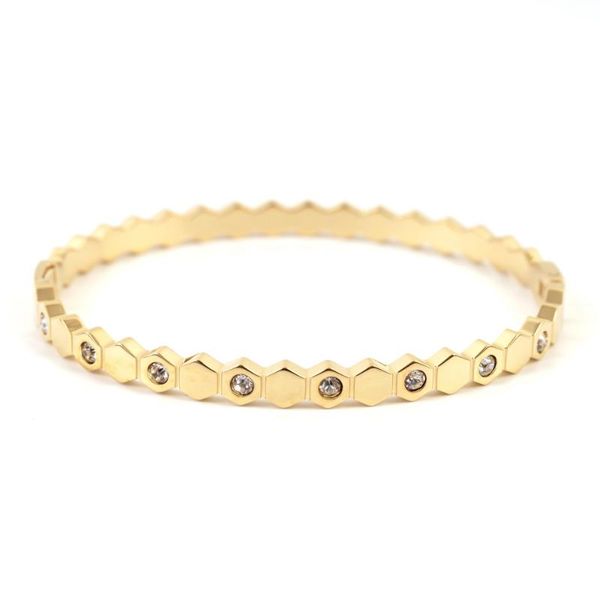 bangle luxury cz crystal stainless steel bracelets rhombic-shaped honeycomb for women girls bracelet fashion brand jewelry, Black
bangle luxury cz crystal stainless steel bracelets rhombic-shaped honeycomb for women girls bracelet fashion brand jewelry, Black