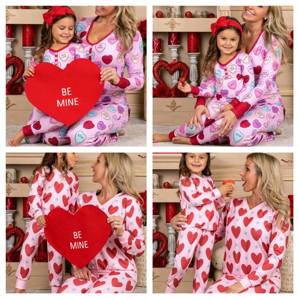 valentine's day heart printed parent-child pajamas suit clothing long sleeve +loose pants 2pcs sets mom girls pajamas home cloth g1080, White
valentine's day heart printed parent-child pajamas suit clothing long sleeve +loose pants 2pcs sets mom girls pajamas home cloth g1080, White