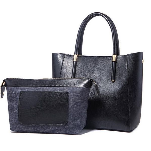 2pcs/set fashion casual handbag for women pu leather shoulder bags shopping tote ladies large bolsos bb20
2pcs/set fashion casual handbag for women pu leather shoulder bags shopping tote ladies large bolsos bb20