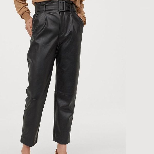 autumn and winter new style belt decoration drape casual women's pants british straight all-match leather pants1, Black;white
autumn and winter new style belt decoration drape casual women's pants british straight all-match leather pants1, Black;white