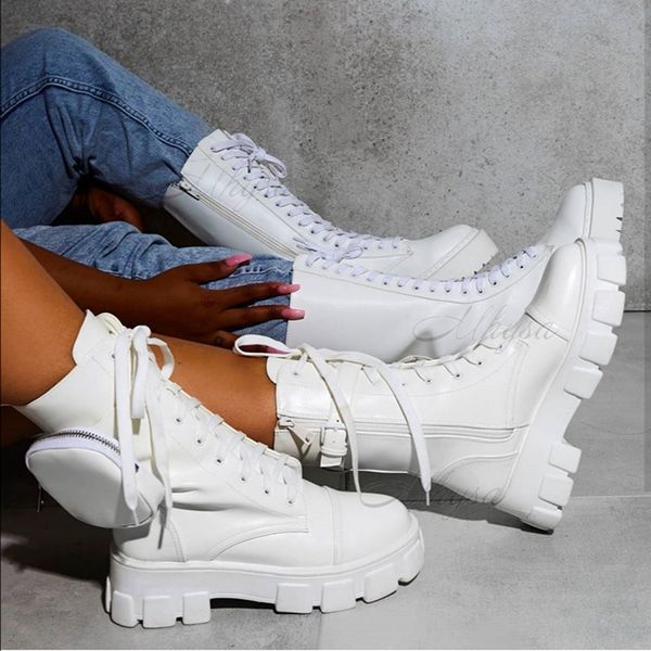 2020 new chunky boots fashion pocket platform boots women ankle boots female sole pouch ankle women botas mujer plus, Black
2020 new chunky boots fashion pocket platform boots women ankle boots female sole pouch ankle women botas mujer plus, Black
