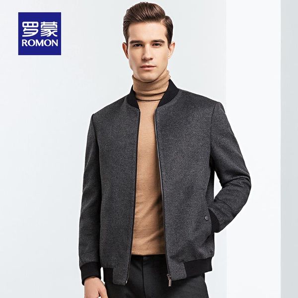 romon autumn men's short jacket 100% wool casual coat dad baseball collar woolen 9j073161, Black
romon autumn men's short jacket 100% wool casual coat dad baseball collar woolen 9j073161, Black