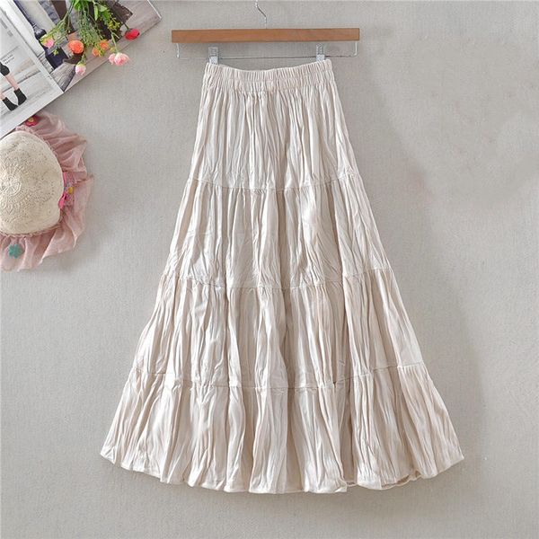 fashion long pleated skirts womens elegant solid vintage black high waisted a-line skirt female saias loose mujer faldas q3387 y1214
fashion long pleated skirts womens elegant solid vintage black high waisted a-line skirt female saias loose mujer faldas q3387 y1214