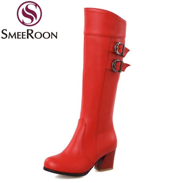 smeeroon 2020 big size 33-50 women boots thick high heels round toe winter knee high boots solid color ladies shoes, Black
smeeroon 2020 big size 33-50 women boots thick high heels round toe winter knee high boots solid color ladies shoes, Black