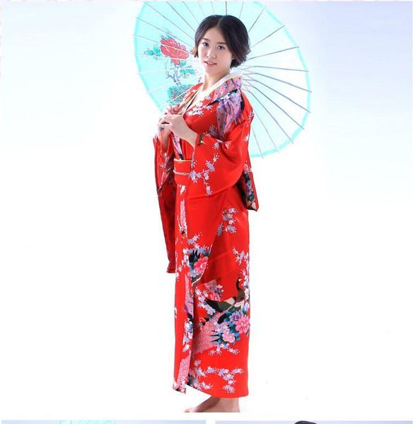 fashion national trends women kimono yukata with obi novelty evening dress japanese cosplay costume floral1, Red
fashion national trends women kimono yukata with obi novelty evening dress japanese cosplay costume floral1, Red