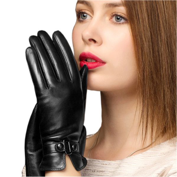 boouni genuine leather gloves fashion trend women sheepskin glove thermal winter plus velvet leather driving gloves nw745 201020, Blue;gray
boouni genuine leather gloves fashion trend women sheepskin glove thermal winter plus velvet leather driving gloves nw745 201020, Blue;gray