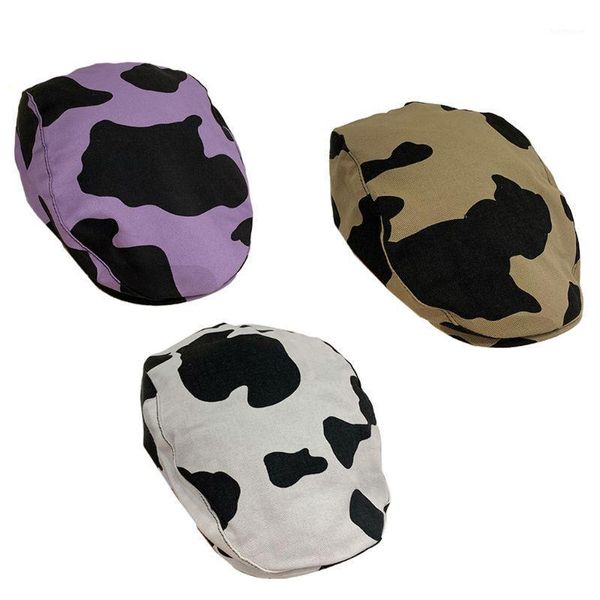 women girl cow pattern cotton beret british artist vintage cap female elegant spring hat fashionable lady beret cap1, Blue;gray
women girl cow pattern cotton beret british artist vintage cap female elegant spring hat fashionable lady beret cap1, Blue;gray