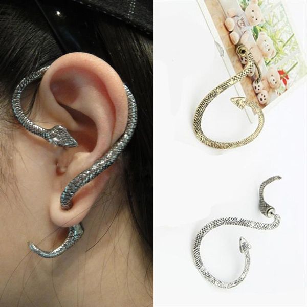 exaggerated punk style twining snake shape earrings stud cuff lizard gecko earrings for women style jewelry, Silver
exaggerated punk style twining snake shape earrings stud cuff lizard gecko earrings for women style jewelry, Silver