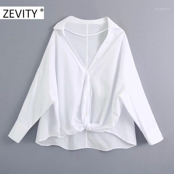 women's blouses & shirts zevity women fashion breasted hem knotted loose smock office ladies batwing sleeve poplin chic blusas ls70911, White
women's blouses & shirts zevity women fashion breasted hem knotted loose smock office ladies batwing sleeve poplin chic blusas ls70911, White