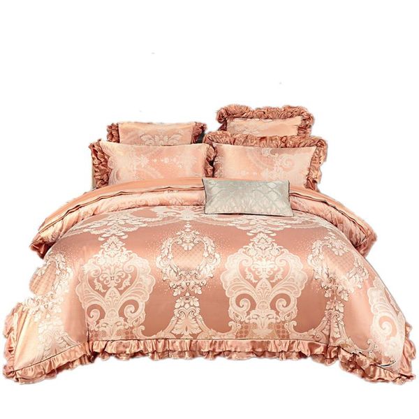 bedding sets 4/6-pieces luxury jacquard weave wedding set king size bed duvet cover sheet pillowcase
bedding sets 4/6-pieces luxury jacquard weave wedding set king size bed duvet cover sheet pillowcase