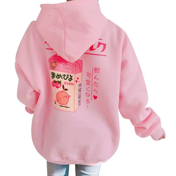 new fashion cute cartoon printed back velvet thick hooded long sleeve female sweatshirts q1219, Black;white
new fashion cute cartoon printed back velvet thick hooded long sleeve female sweatshirts q1219, Black;white