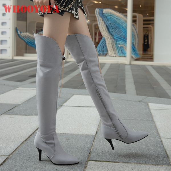 2020 winter new elegant gray black women thigh high boots tassel high stiletto heels lady shoes small big size 10 32 43 46 48
2020 winter new elegant gray black women thigh high boots tassel high stiletto heels lady shoes small big size 10 32 43 46 48