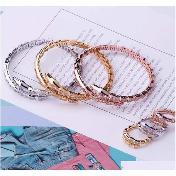 luxury fashion brand jewelry sets lady brass full diamond single wrap snake serpenti 18k gold open narrow bracelets rings sets (1sets) 1qk3, Slivery;golden
luxury fashion brand jewelry sets lady brass full diamond single wrap snake serpenti 18k gold open narrow bracelets rings sets (1sets) 1qk3, Slivery;golden