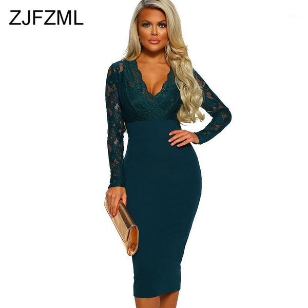 lace spliced office dress women long sleeve high waist elegant pencil dress ladies plus size deep v neck bodycon midi1, Black;gray
lace spliced office dress women long sleeve high waist elegant pencil dress ladies plus size deep v neck bodycon midi1, Black;gray