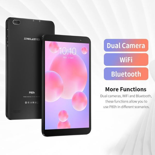 tablet pc teclast p80h 8 inch tablets 1280*800 ips android 10.0 quad core 2gb ram 32gb rom dual camera gps wifi bluetooth1
tablet pc teclast p80h 8 inch tablets 1280*800 ips android 10.0 quad core 2gb ram 32gb rom dual camera gps wifi bluetooth1