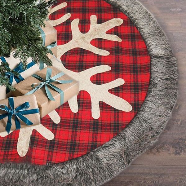 christmas decorations tree skirt,48 inch burlap plaid skirt with snowflake and plush,xmas holiday decorations1
christmas decorations tree skirt,48 inch burlap plaid skirt with snowflake and plush,xmas holiday decorations1