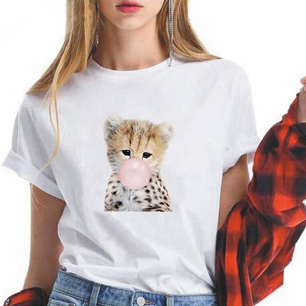 beautiful funny new t shirt women popular refreshing t-shirt cute little leopard blowing bubbles graphic print cool t shirt, White
beautiful funny new t shirt women popular refreshing t-shirt cute little leopard blowing bubbles graphic print cool t shirt, White