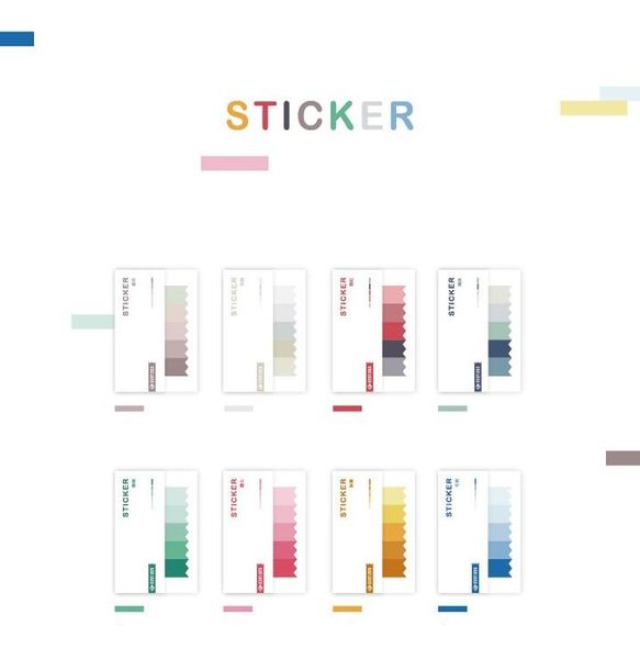 8 шт. четыре сальто, липкая записка мини стикер весна лето осень зима красочный дневник наклейки канцелярские принадлежности школьные принад