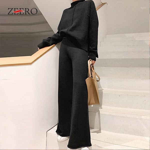 winter black casual two piece set women knitted loose sweater pullover crop + wide leg pants set suit female korean outfits1, Gray
winter black casual two piece set women knitted loose sweater pullover crop + wide leg pants set suit female korean outfits1, Gray
