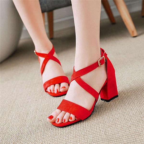 yqbtdl new 2021 cross strap block chunky high heels sandals women flock red pink gray summer ladies shoes daily leisure, Black
yqbtdl new 2021 cross strap block chunky high heels sandals women flock red pink gray summer ladies shoes daily leisure, Black