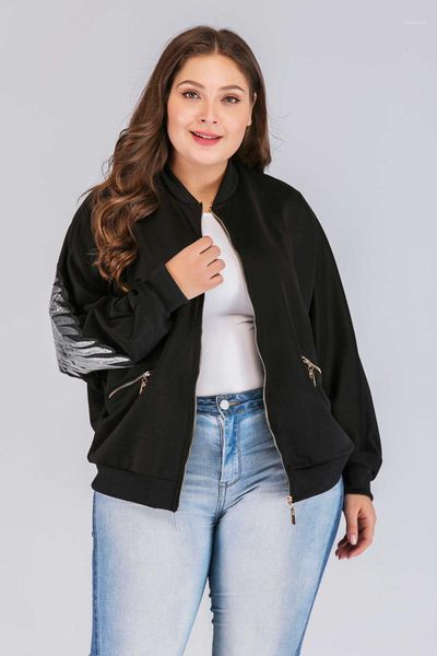 2019 women's cotton autumn winter long sleeve loose plus size wing embroidery zipper short jackets coats female baseball jackets1, Black;brown
2019 women's cotton autumn winter long sleeve loose plus size wing embroidery zipper short jackets coats female baseball jackets1, Black;brown