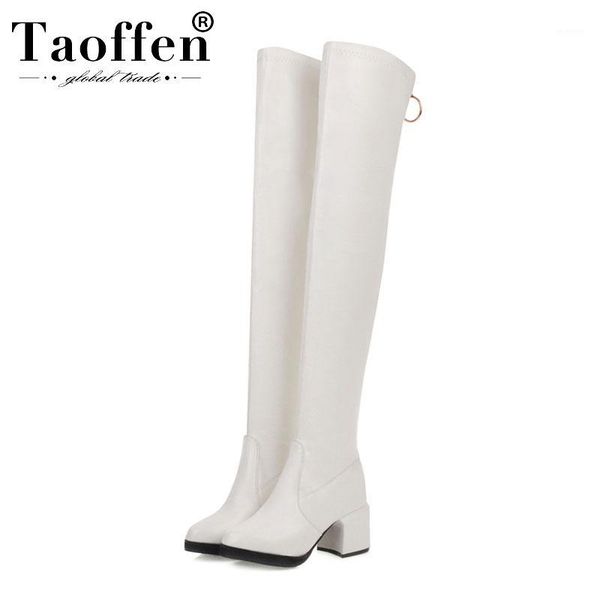 taoffen women size 33-48 slip on ladies winter over knee boots round toe fashion shoes woman motorcycle boots1, Black 
taoffen women size 33-48 slip on ladies winter over knee boots round toe fashion shoes woman motorcycle boots1, Black