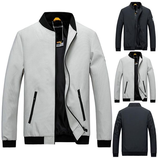 men's autumn winter casual pure color stand collar zipper outdoor sport coat fashion independent station size vogue, Black;brown
men's autumn winter casual pure color stand collar zipper outdoor sport coat fashion independent station size vogue, Black;brown