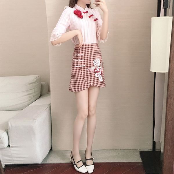 j05qu fashion suit fishtail style 2020 summer new chiffon coatfeminine two skirt plaid piece set 9558 fy4yu, Gray
j05qu fashion suit fishtail style 2020 summer new chiffon coatfeminine two skirt plaid piece set 9558 fy4yu, Gray