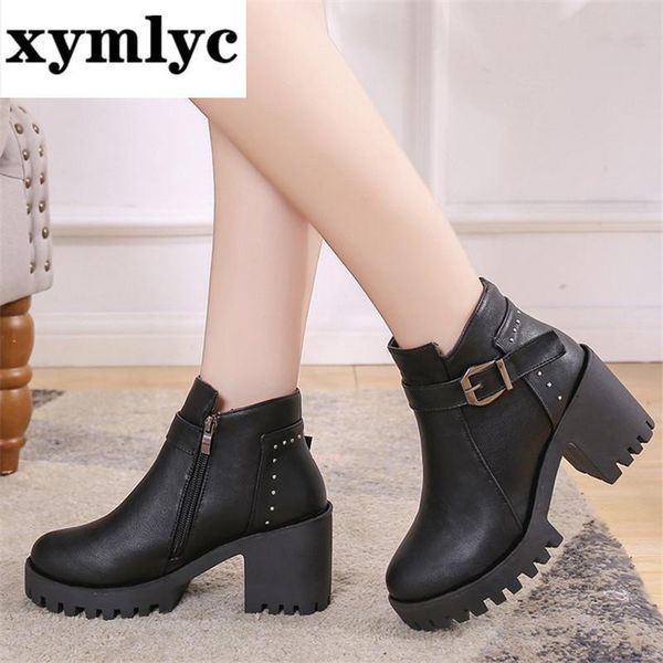 2020 winter casual fashion women ankle boots waterproof anti-slip wear-resistant high heels ankle shoes botas patent botas muje, Black
2020 winter casual fashion women ankle boots waterproof anti-slip wear-resistant high heels ankle shoes botas patent botas muje, Black
