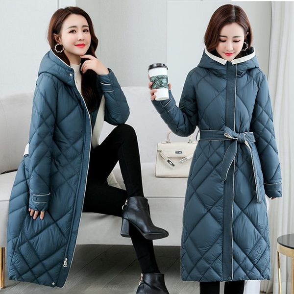 winter lightweight down cotton coat women's mid-length hooded new korean slim padded jacket outerwear bandage parka mujer y1194, Black
winter lightweight down cotton coat women's mid-length hooded new korean slim padded jacket outerwear bandage parka mujer y1194, Black