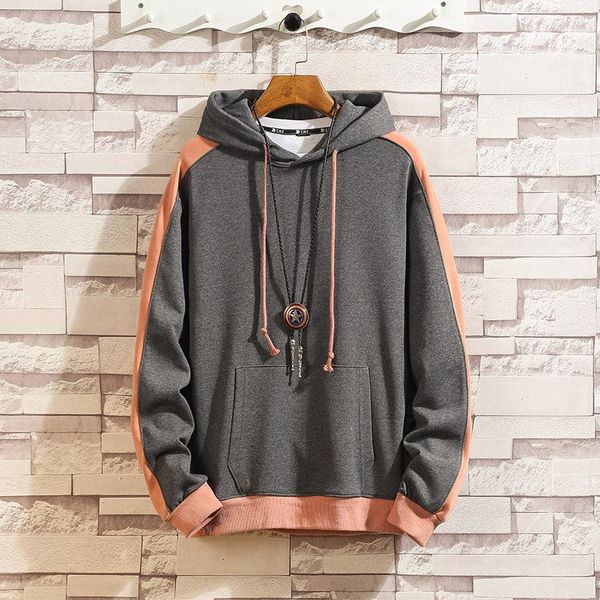 2021 spring autumn men's hoodies long sleeve color matching hooded casual fashion stretchy cotton male quality pullover, Black
2021 spring autumn men's hoodies long sleeve color matching hooded casual fashion stretchy cotton male quality pullover, Black