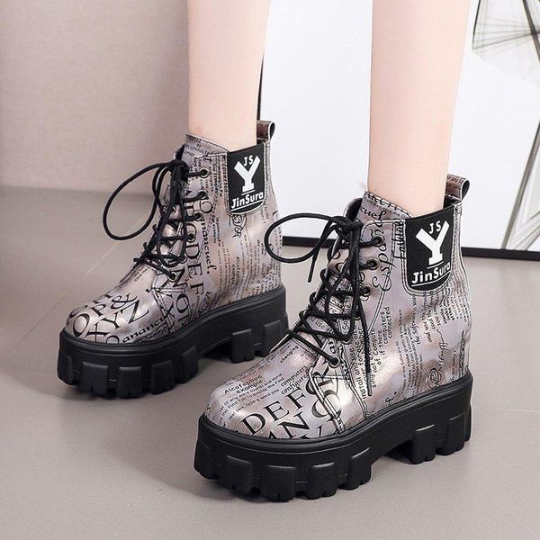 fashion graffiti short boots women martin boots thick heels platform for women lace-up round toe pu ankle for, Black
fashion graffiti short boots women martin boots thick heels platform for women lace-up round toe pu ankle for, Black