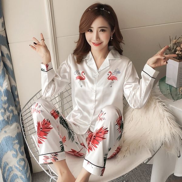 autumn winter wavmit new women pyjamas silk long set female pajamas set nightsuit sleepwear sets long pant women night y200107, Black;red
autumn winter wavmit new women pyjamas silk long set female pajamas set nightsuit sleepwear sets long pant women night y200107, Black;red