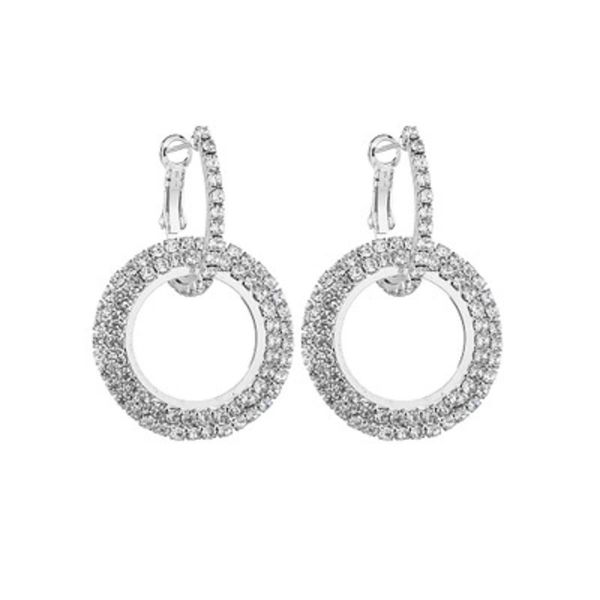 2020 creative jewelry high-grade elegant crystal earrings round gold and silver earrings wedding party for women e421, Golden
2020 creative jewelry high-grade elegant crystal earrings round gold and silver earrings wedding party for women e421, Golden