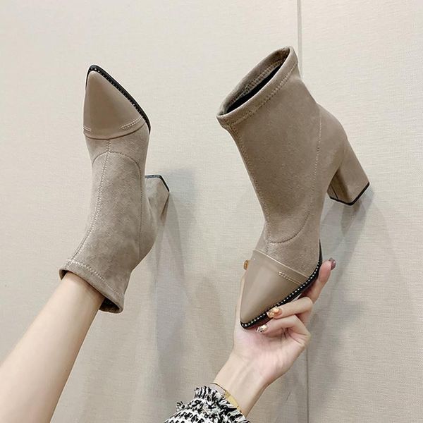 women's mid calf boots booties woman 2020 low heel female shoes round toe boots-women luxury designer mid-calf ladies, Black
women's mid calf boots booties woman 2020 low heel female shoes round toe boots-women luxury designer mid-calf ladies, Black
