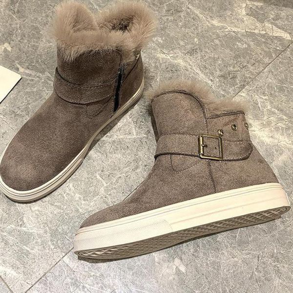 winter new women's snow boots flat fashionable cotton shoes comfortable and warm student plus velvet female short, Black
winter new women's snow boots flat fashionable cotton shoes comfortable and warm student plus velvet female short, Black