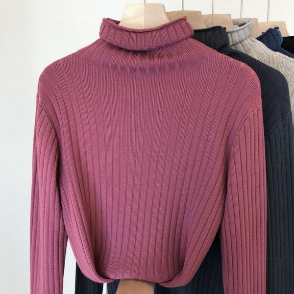 women's sweaters turtleneck sweater outer wear 2021 fall winter loose stretch female long sleeve knit shirts girls knitwear, White;black
women's sweaters turtleneck sweater outer wear 2021 fall winter loose stretch female long sleeve knit shirts girls knitwear, White;black