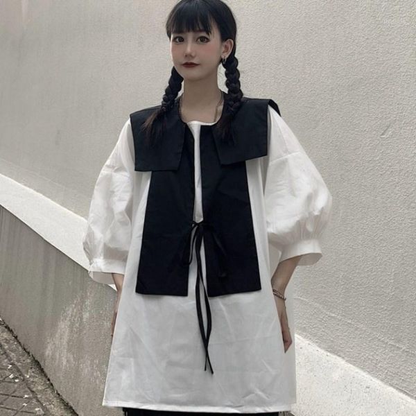 korean style vintage oversize cape shirt women harajuku short sleeve shirts fashion detachable blouse for girl's1, White
korean style vintage oversize cape shirt women harajuku short sleeve shirts fashion detachable blouse for girl's1, White