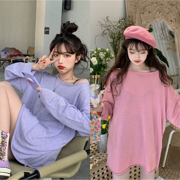 9w1rt ba5kd 2020 loose new slouchyshoulder mid long knitted t-shirt sunscreen long sleeve t-shirt for women w2636 spring, White
9w1rt ba5kd 2020 loose new slouchyshoulder mid long knitted t-shirt sunscreen long sleeve t-shirt for women w2636 spring, White