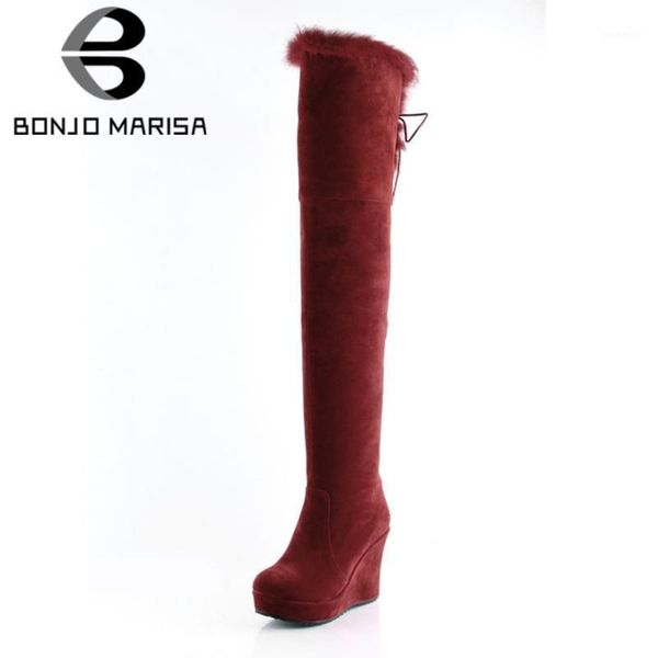 boots bonjomarisa arrival leisure platform wedges high heels keep warm fur snow stylish winter shoes women1, Black
boots bonjomarisa arrival leisure platform wedges high heels keep warm fur snow stylish winter shoes women1, Black