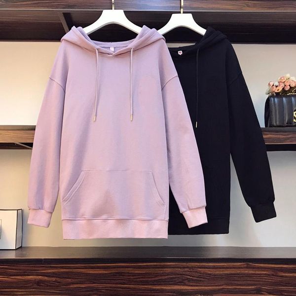 women's hoodies & sweatshirts plus size casual sports sweatshirt 2021 akiharajuku all-match solid color loose hooded long-sleeved cloth, Black
women's hoodies & sweatshirts plus size casual sports sweatshirt 2021 akiharajuku all-match solid color loose hooded long-sleeved cloth, Black