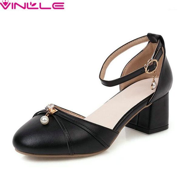 vinlle 2020 pu leather square high heel spring summer ladies shoes round toe buckle hollow fashion women pumps big size 34-431, Black
vinlle 2020 pu leather square high heel spring summer ladies shoes round toe buckle hollow fashion women pumps big size 34-431, Black