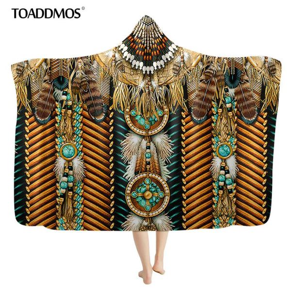 toaddmos black native 3d printed plush home office textile hooded blanket for kids warm soft wearable throw blanket
toaddmos black native 3d printed plush home office textile hooded blanket for kids warm soft wearable throw blanket