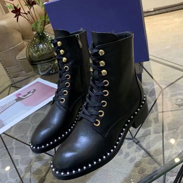 crystal women ankle boots 2020 black genuine leather motorcycle boots fashion lace up round toe low heels short for women
crystal women ankle boots 2020 black genuine leather motorcycle boots fashion lace up round toe low heels short for women
