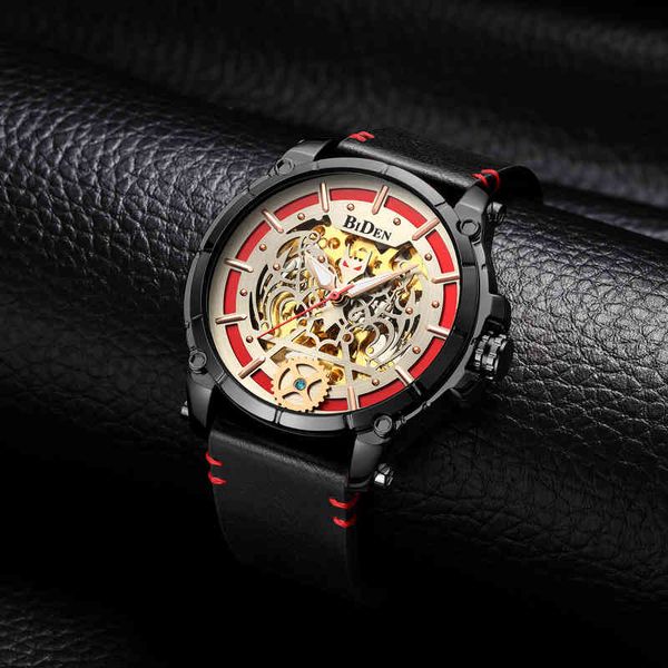 biden men es automatic genuine leather 3 atm waterproof luxury brand creative watch for man mechanical wristwatches, Slivery;brown
biden men es automatic genuine leather 3 atm waterproof luxury brand creative watch for man mechanical wristwatches, Slivery;brown