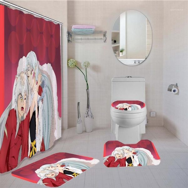 bath accessory set inuyasha curtain 4 piece waterproof anime shower toilet lid cover rugs japan bathroom decor1
bath accessory set inuyasha curtain 4 piece waterproof anime shower toilet lid cover rugs japan bathroom decor1